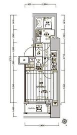 ヴァレッシア早稲田駅前シティ 6階 間取り図