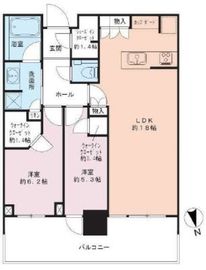 パークタワー勝どきミッド/サウス 26階 間取り図