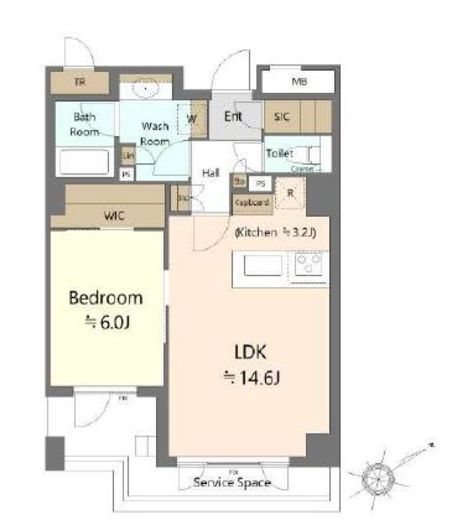 パークホームズ三軒茶屋一丁目 1階 間取り図