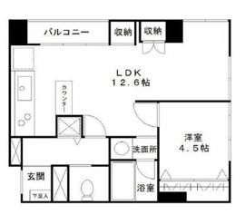 シャトー東洋南青山 4階 間取り図