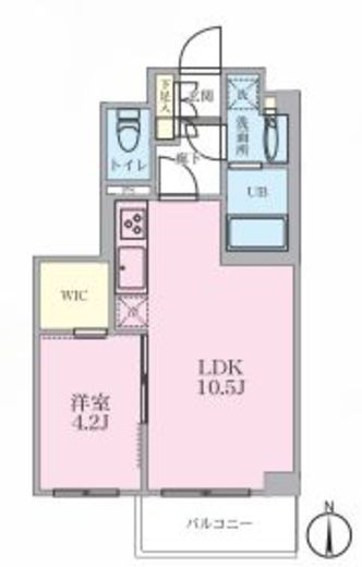 リージア三軒茶屋 501 間取り図