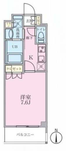 リージア三軒茶屋 203 間取り図