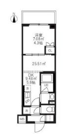 仮）大田区蒲田本町1丁目マンション 4階 間取り図