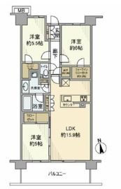 ザ・パークハウスオイコス鎌倉大船 7階 間取り図