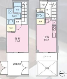 リージア三軒茶屋 102 間取り図