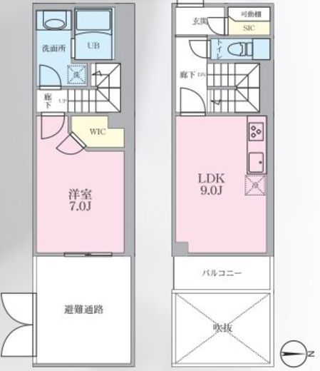 リージア三軒茶屋 105 間取り図