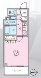 リージア三軒茶屋 308 間取り図