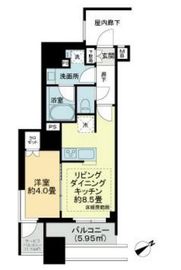 ルフォン浅草蔵前 2階 間取り図