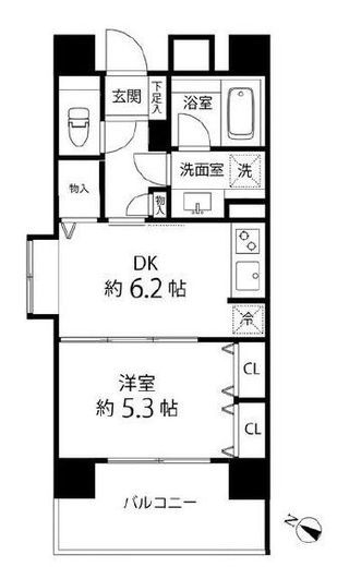 グレイスコート志村三丁目 308 間取り図