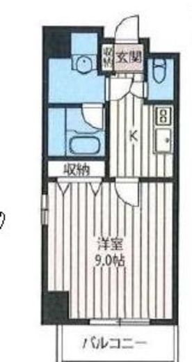 エスティメゾン秋葉原 801 間取り図