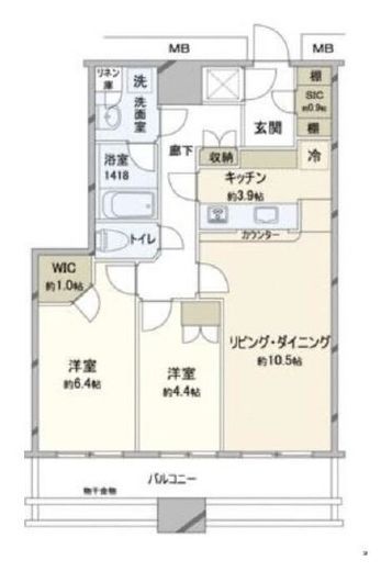 ラゾーナ川崎レジデンス 11階 間取り図