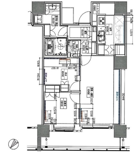 ザ・タワー横浜北仲 9階 間取り図