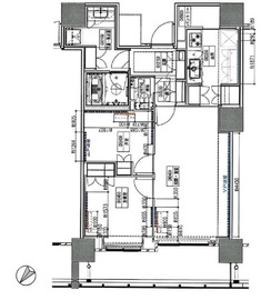 ザ・タワー横浜北仲 9階 間取り図