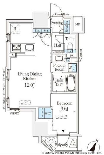ベルファース神田神保町 1304 間取り図