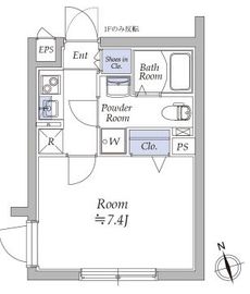 アトリオフラッツ戸越 101 間取り図