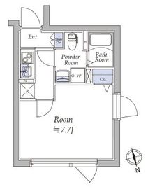 アトリオフラッツ戸越 203 間取り図