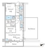 インスタイルレジデンス本駒込 605 間取り図