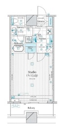 コンシェリア西新宿タワーズウエスト 15階 間取り図