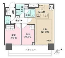 ブリリアタワー浜離宮 24階 間取り図