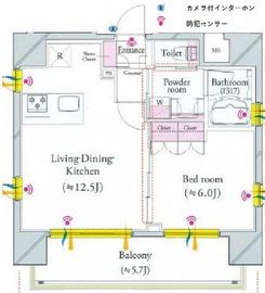 ルネサンス九段下ザ・レジデンス 12階 間取り図