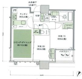 グランドミレーニア タワー＆スイート 25階 間取り図