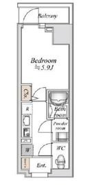 Bandoubashi Rental Apartment 1001 間取り図
