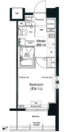 プラウドフラット鶴見Ⅱ 507 間取り図