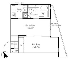 代々木 MK COURT 401 間取り図