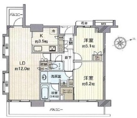 藤和シティホームズ西荻窪駅前 12階 間取り図