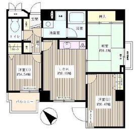 マハール駒込 205 間取り図