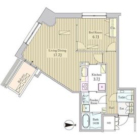 モメント汐留 2001 間取り図