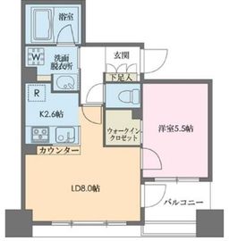 ドゥーエ新川 202 間取り図