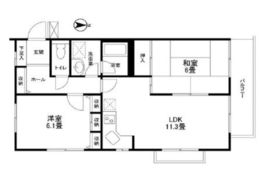 ブラウネスハイム大井町 302 間取り図