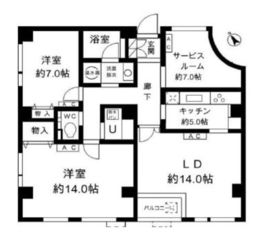カステーオ目黒原町 103 間取り図