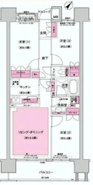 クレストシティレジデンス 4階 間取り図