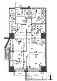 クレッセント三鷹 13階 間取り図