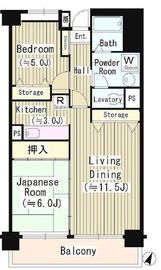 クリケットヒル富ヶ谷 502 間取り図
