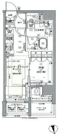 ディヴレ神楽坂 13階 間取り図
