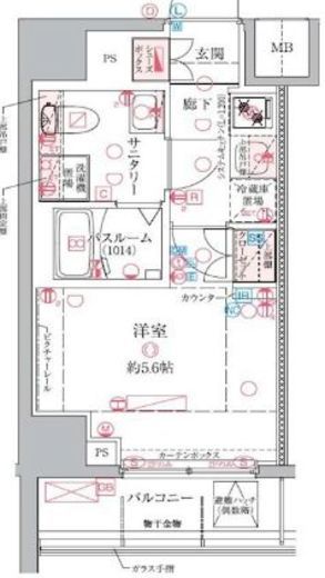 クレヴィスタ横浜関内 4階 間取り図