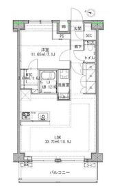 クリアルプレミア明大前 704 間取り図