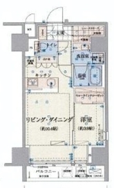 リヴシティ日本橋ネクステシア 6階 間取り図