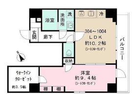 ルシェロ平井 1004 間取り図