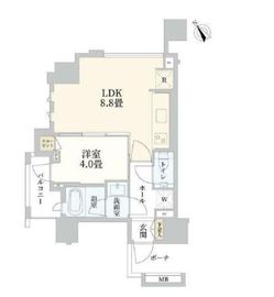 セントラルプレイス南大塚 6階 間取り図