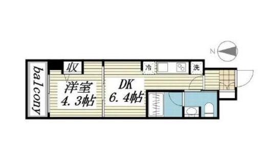 CREAL門前仲町Ⅱ(クリアル門前仲町Ⅱ) 202 間取り図