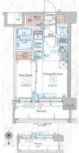 ジェノヴィア川崎Ⅵスカイガーデン 7階 間取り図