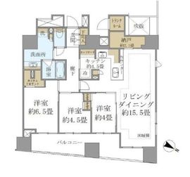 ブリリア日本橋人形町 8階 間取り図