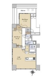 ワールドシティタワーズ キャピタルタワー 18階 間取り図