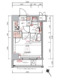 グランヴァン元住吉 503 間取り図