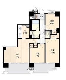 ライオンズマンション白金台 14階 間取り図