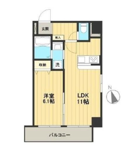 ルッソアグランデ 203 間取り図